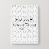 Back-to-School Minimal Line Pattern | Summer Button (Voorkant)