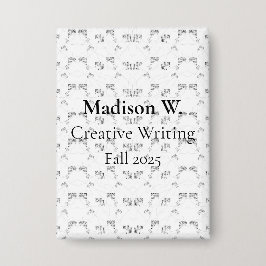 Back-to-School Minimal Line Pattern | Summer Button