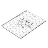 Back-to-School Minimal Line Pattern | Summer Notitieboek (Linkerzijde)
