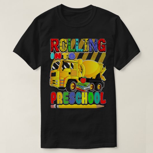 Back to School Mixer Truck - Rolling Into Preschoo T-shirt (Design voorkant)