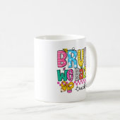 Back to school mug for teacher with cute design koffiemok (Voorkant rechts)