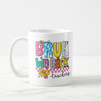 Back to school mug for teacher with cute design koffiemok