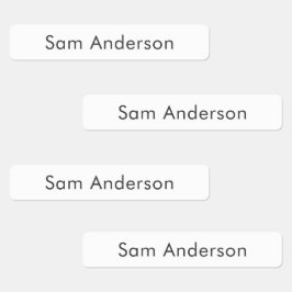 Back to School Name Labels for Kids