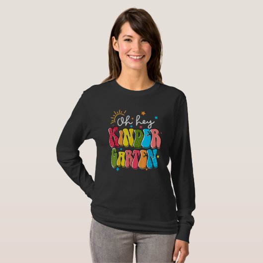 Back To School Oh Hey Kindergarten Teacher Student T-shirt (Voorkant volledig)