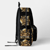 "Back to School" ontworpen gouden logo Bedrukte Rugzak (Links)