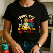 Back-to-School Ouder Shirt; Grappige School Ouder T-shirt