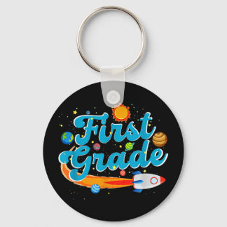Back to school outer space teacher first grade sleutelhanger