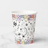 Back To School Papieren Bekers (Achterkant)