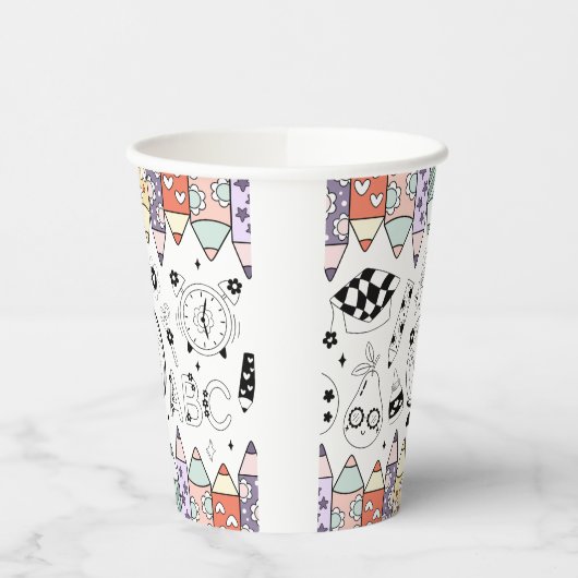 Back To School Papieren Bekers (Links)