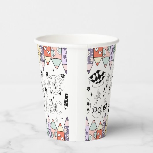 Back To School Papieren Bekers (Rechts)