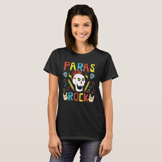 Back to School Paraeducator Para Paraprofessional T-shirt (Voorkant volledig)