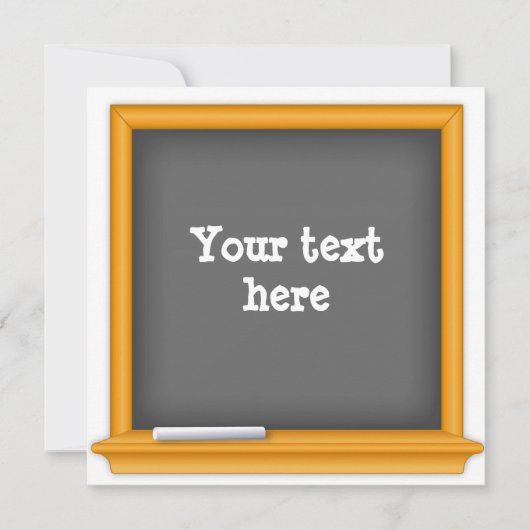 Back-to-School Party Chalkboard uitnodiging (Voorkant)