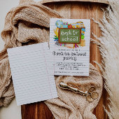 Back To School Party Invitation Kaart
