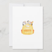 Back to School Party Kaart (Achterkant)