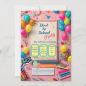 back-to-school party uitnodiging (Voorkant)