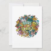 back-to-school party uitnodiging (Achterkant)