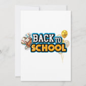 back-to-school party uitnodiging (Achterkant)