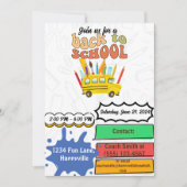 back-to-school party uitnodiging (Voorkant)