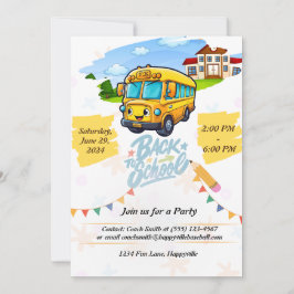 back-to-school party uitnodiging