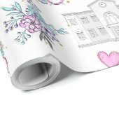 Back to School Pattern Cadeaupapier (Rol Hoek)