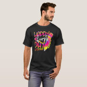 Back To School Pencil Tie Dye Happy First Day Let  T-shirt (Voorkant volledig)