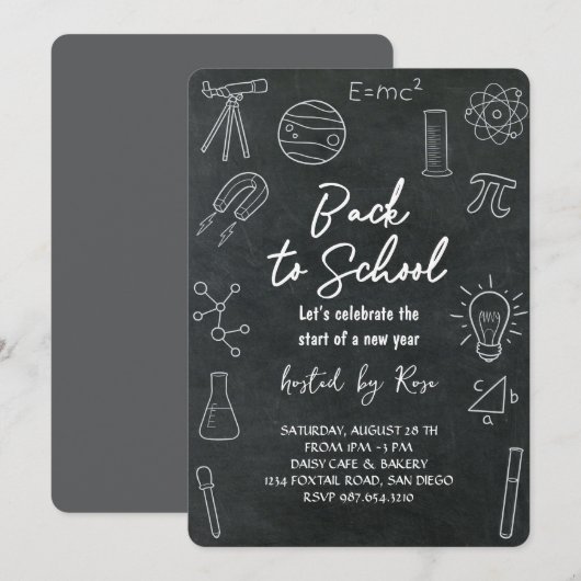 Back to School Picnic Celebration Kaart (Voorkant / Achterkant)