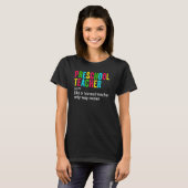 Back To School Preschool Teacher Team   Definition T-shirt (Voorkant volledig)