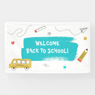 Back to School Presentation in Colorful Doodle Spandoek