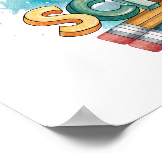 Back to School Printable Poster Sign (Hoek)