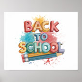 Back to School Printable Poster Sign (Voorkant)