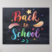 Back to School Printable Poster Sign (Voorkant)