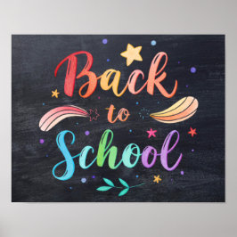 Back to School Printable Poster Sign