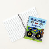 Back-to-School Racing Monster Truck, Rang toevoege Notitieboek (Binnen)