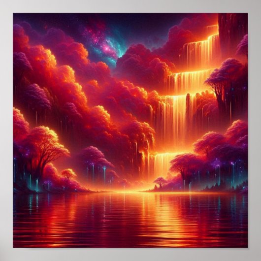 Back to School Radiant Crimson Sky Poster (Voorkant)