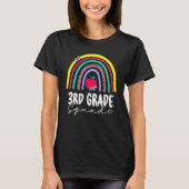 Back To School Rainbow 3rd Third Grade Squad Teach T-shirt (Voorkant)