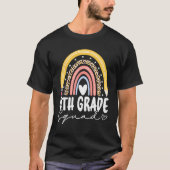 Back To School Rainbow 4th Fourth Grade Squad For T-shirt (Voorkant)