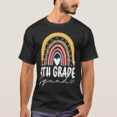Back To School Rainbow 4th Fourth Grade Squad For  T-shirt (Voorkant)