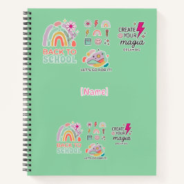 Back to School Rainbow / Regreso Arcoíris Escolar Notitieboek