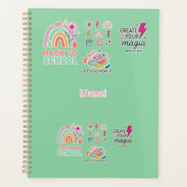 Back to School Rainbow / Regreso Arcoíris Escolar Planner