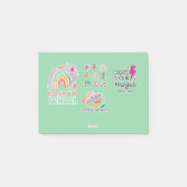 Back to School Rainbow / Regreso Arcoíris Escolar Post-it® Notes (Voorkant)