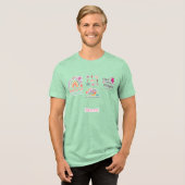 Back to School Rainbow / Regreso Arcoíris Escolar Tri-Blend Shirt (Voorkant volledig)