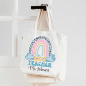 Back to school Rainbow Teacher Appreciation Gift Tote Bag