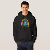 Back To School Rainbow Third Grade 3rd Grade Teach Hoodie (Voorkant volledig)