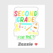 Back To School Ready For 2nd Grade Sticker (Vel)
