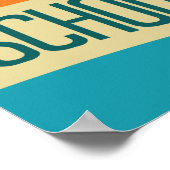 Back to School Retro Typografie Poster (Hoek)