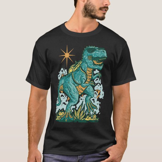 Back To School rex Dinosaur For Boys Girls T-shirt (Voorkant)