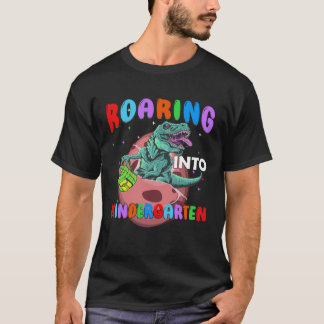 Back to School Roaring Kindergarten Dinosaur Rex B T-shirt