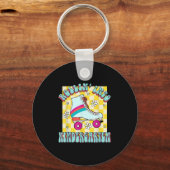 Back To School Rolling Into The Kindergarten Groov Sleutelhanger (Voorkant)