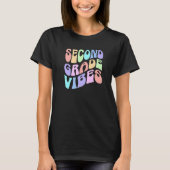 Back To School Second Grade Vibes First Day Teache T-shirt (Voorkant)