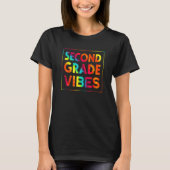 Back To School Second Grade Vibes First Day Teache T-shirt (Voorkant)